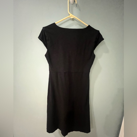 🐸 Horny Toad Rosemarie Dress Women Sz M Black Heathered Tencel Organic Cotton - Picture 9 of 9